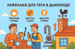  Как увеличить тягу в дымоходе?